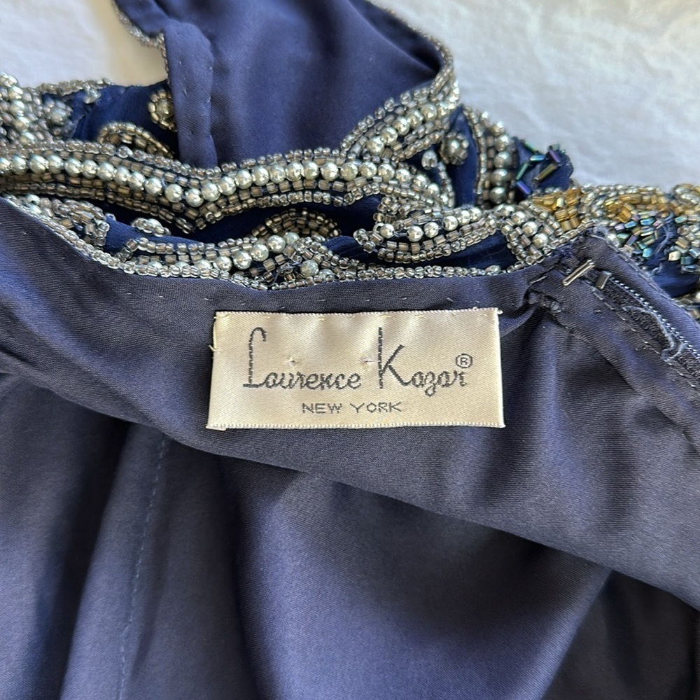 Vintage Lawrence Kazar Beaded Cocktail Dress - Picture 12 of 15